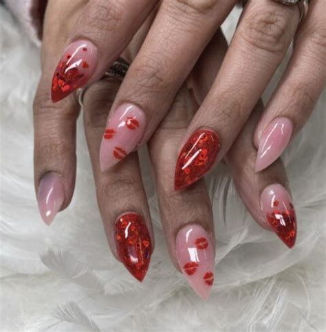 Sparkle and Shine with 50 Ravishing Red Glitter Nail Designs: Elevate ...