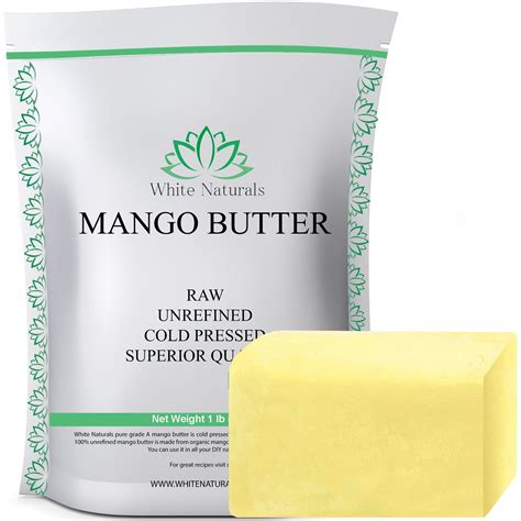 Unrefined Mango Butter 1 lb Raw, Natural, Pure, Grade A, Amazing ...