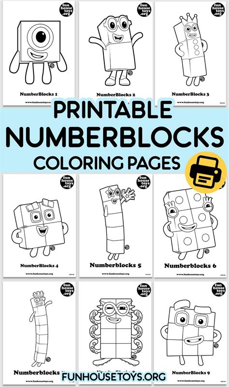 Numberblocks Coloring Pages for Kids | Fun printables for kids ...