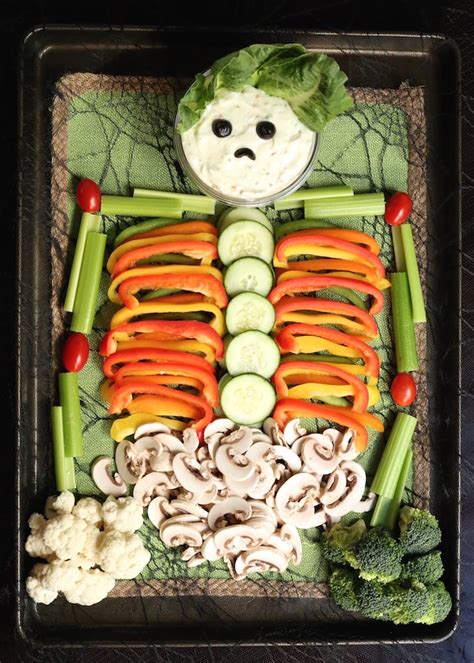 halloween veggie tray