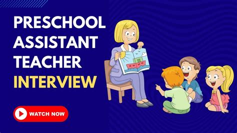 Preschool Assistant Teacher Interview - YouTube