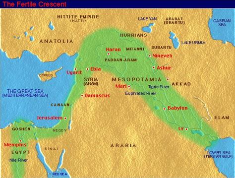 Map Mesopotamia Fertile Crescent - Share Map