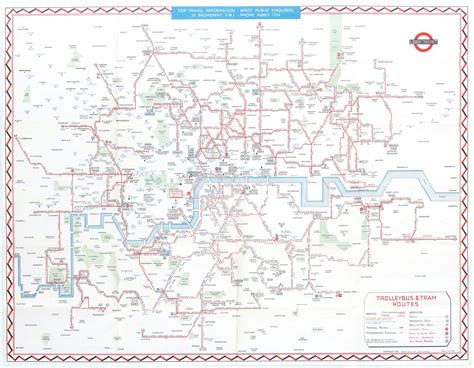 Trolleybus & Tram Routes (1947) – Mapping London