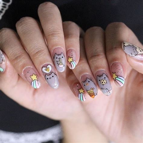 Pin by ytronazavtrak on Маникюр | Kawaii nail art, Cat nail designs ...