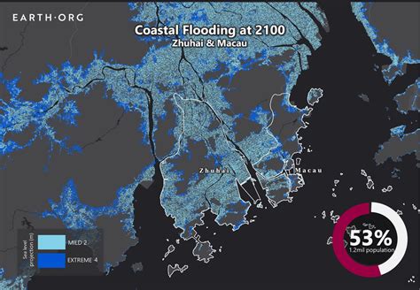 Sea Level Rise Projection Map - Zhuhai & Macau | Earth.Org