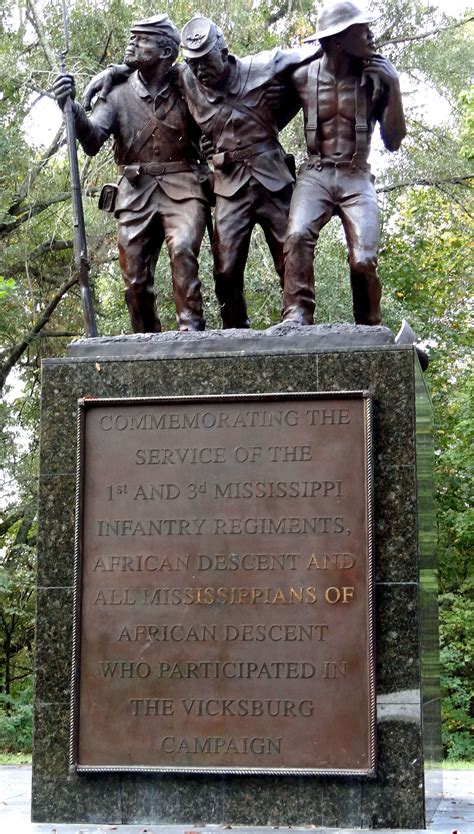 Vicksburg National Military Park - African-American statue Black ...