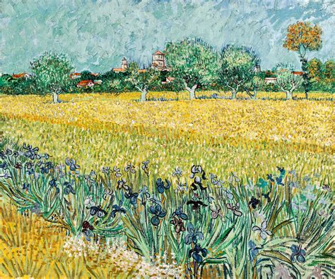 View of Arles with irises | Artist van gogh, Vincent van gogh paintings ...