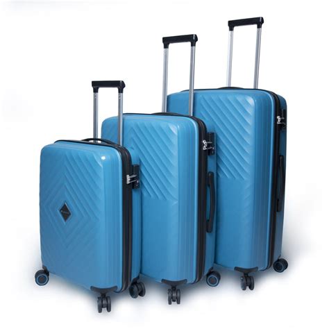 Paklite Altitude 3 Piece Luggage set Aqua for Sale - ️View Prices Online