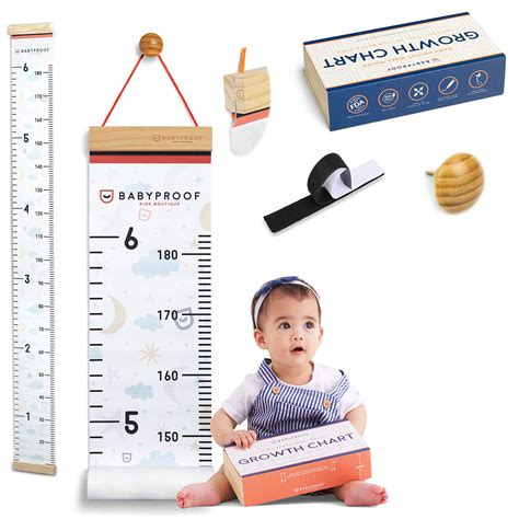 Buy Growth Chart for Kids by Baby Proof - Measuring Height Chart and ...