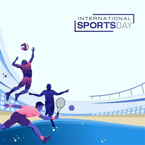 Premium Vector | Sports Day Banner Background Illustration Vector in ...