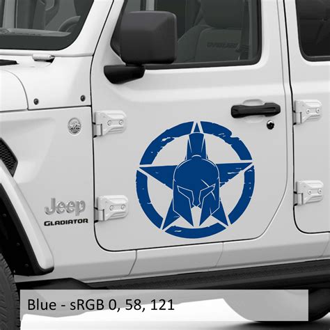 Distressed Gladiator Alpha Romeo Military Star Vinyl Decal