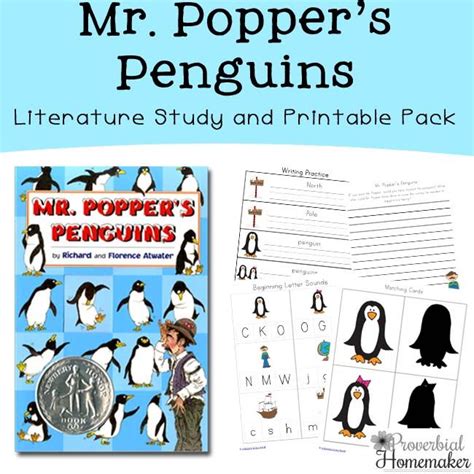 Mr. Popper's Penguins Literature Study | Teaching literature, Book club ...