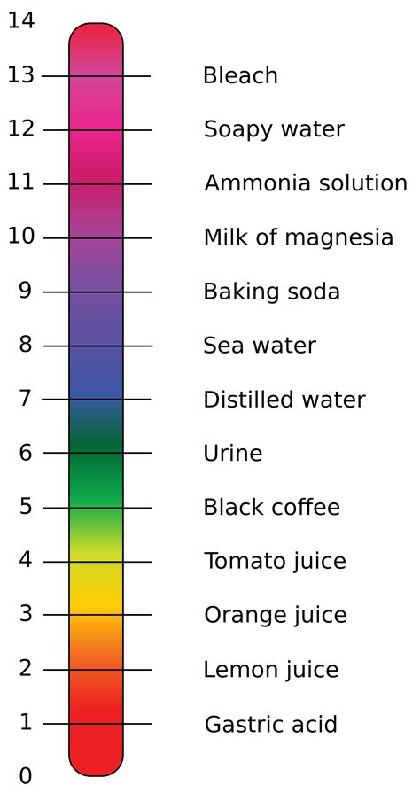 pH Values of Common Substances | Okinawa Institute of Science and ...