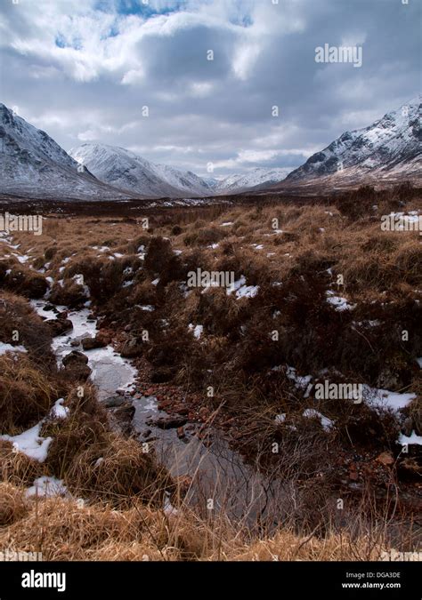 Winter landscape in the Scottish Highlands Stock Photo - Alamy