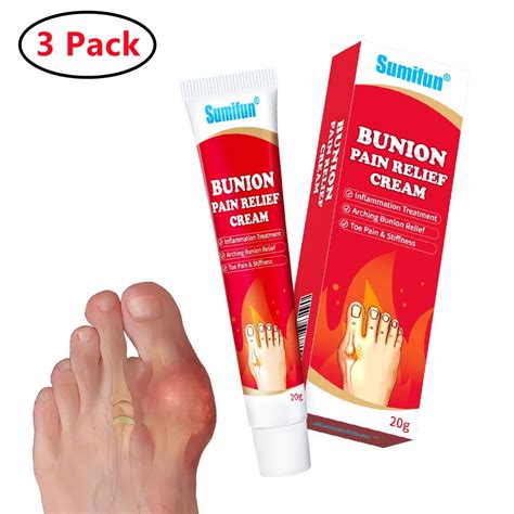 3 Pack Bunion Cream,Natural Bunion Relief Cream with Arnica | Bunion ...