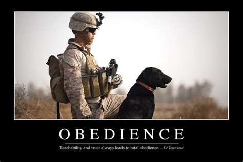 Obedience: Inspirational Quote and Motivational Poster | Military ...