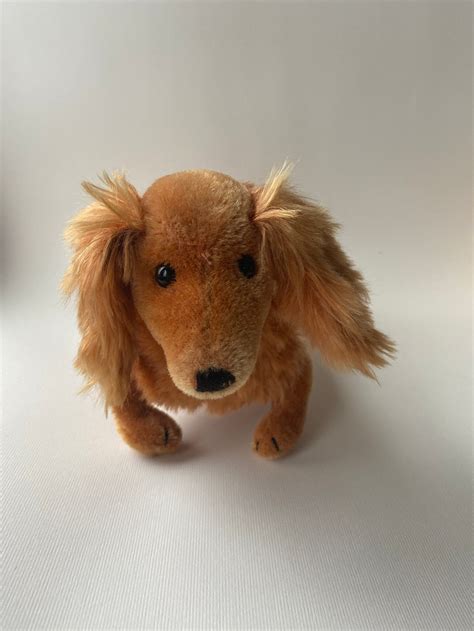 Steiff Waldi Dachshund Dog Standing Mohair Plush 12in long | Etsy