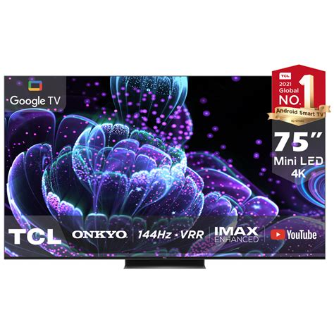 TCL 75 Inch Mini LED-Google Smart QLED TV Game Master 75C835 Online at ...