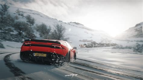 Lamborghini Huracan Drift In Snow Forza Horizon 4, HD Games, 4k ...