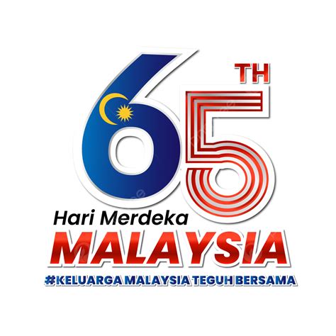 Merdeka Malaysia Day Vector Hd PNG Images, Selamat Hari Merdeka 65 ...