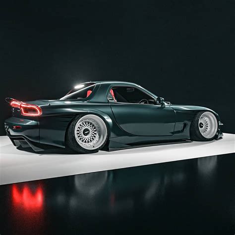 Mazda RX-7 "Cyberpunk Carrier" Flexes Sculpted Widebody - autoevolution