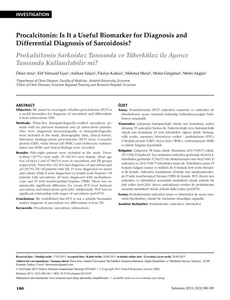 (PDF) Procalcitonin: Is It a Useful Biomarker for Diagnosis and ...