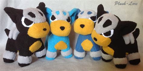 Houndour plushies by Plush-Lore on DeviantArt