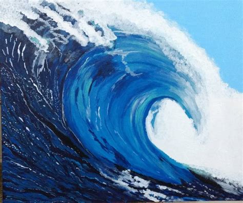 Ocean waves Painting by Aishwarya Savley | Saatchi Art