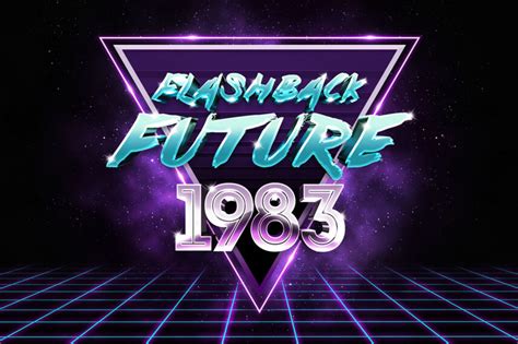 80s Retro Sci-Fi Text Effect Download Text Style | Hyperpix