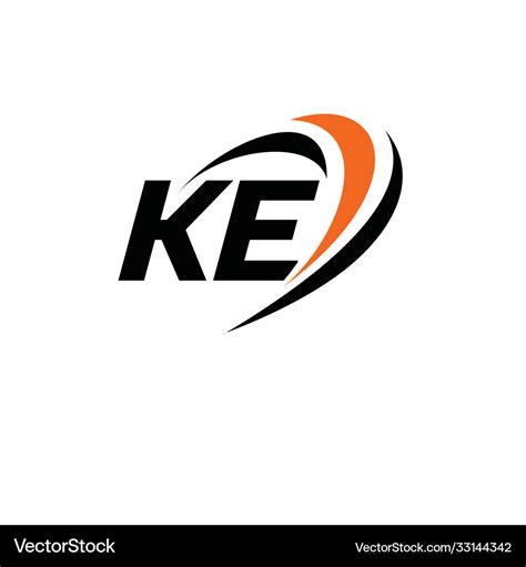 Ke monogram logo Royalty Free Vector Image - VectorStock