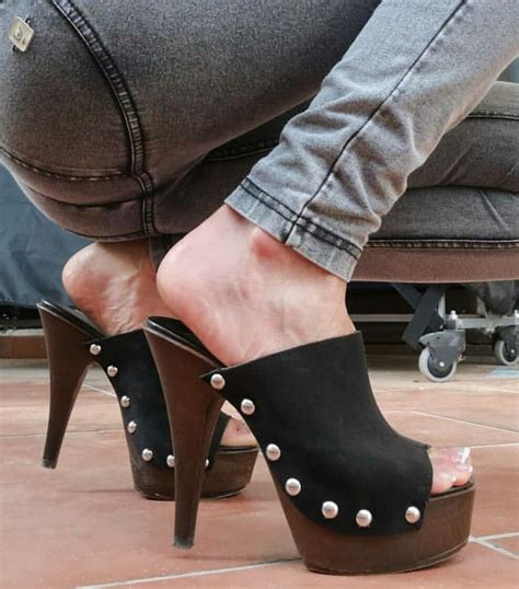 Very comfortable High heels mules clogs | Heels, High heel clogs, High ...