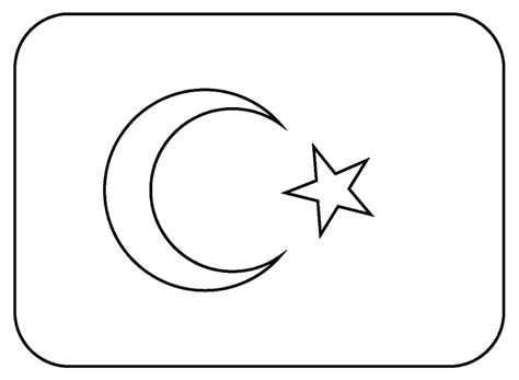 Free Printable Turkey Flag coloring page - Download, Print or Color ...