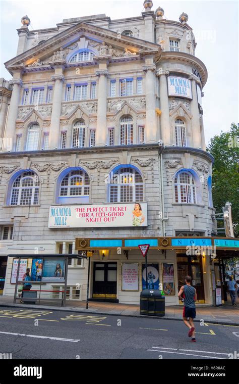 Novello Theatre in London - Mamma Mia Musical Stock Photo - Alamy