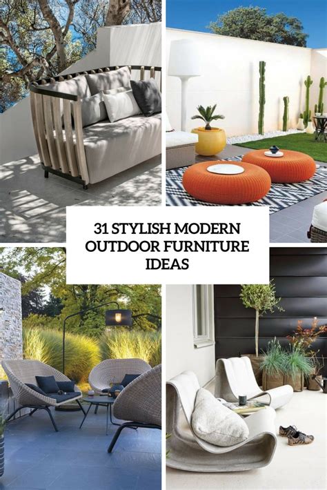 31 Stylish Modern Outdoor Furniture Ideas - DigsDigs