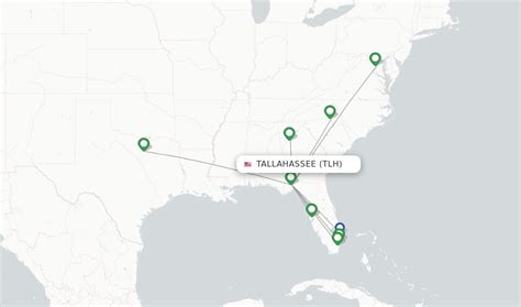 Direct (non-stop) flights from Tallahassee Rgnl (TLH) - FlightsFrom.com