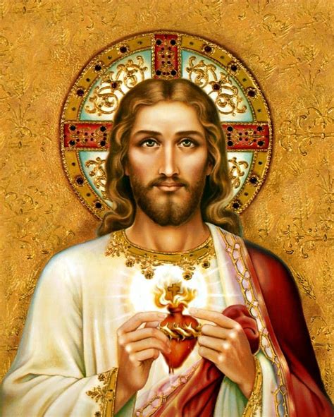 Sacred Heart of Jesus, Jesus Christ, Wall Art Decor, Canvas Home Decor ...