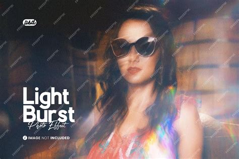 Premium PSD | Light Burst Photo Effect