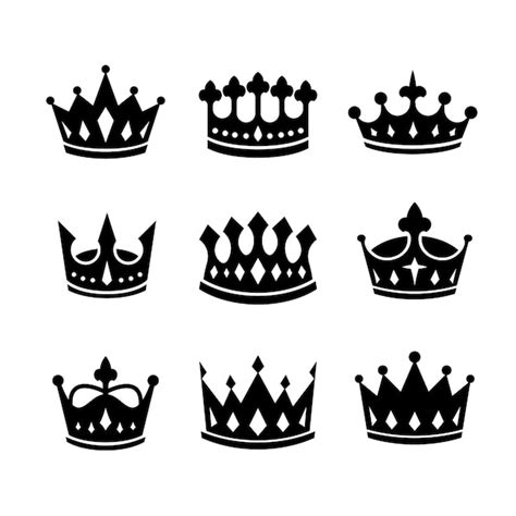 Free Vector | Flat design crown silhouette