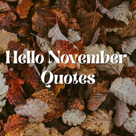 Ultimate Hello November Quotes to Embrace Fall - Darling Quote