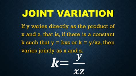 Joint Variation: Solving Joint Variation Problems in Algebra - Owlcation