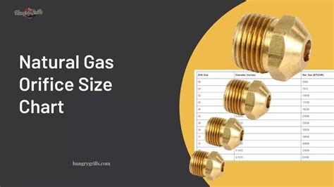 Natural Gas Orifice Size Chart (29+ Size Described)