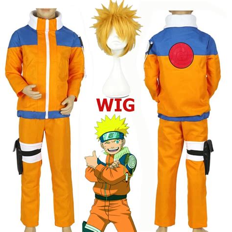 Kids Naruto Cosplay Costumes Anime Naruto Uzumaki Outfit For Boys Show ...