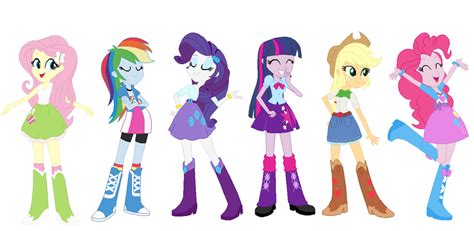 Equestria Girls Mane 6 Base - Bing images