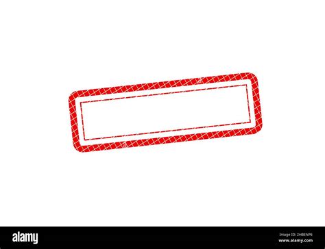 Vector rectangular stamp without text. Red Stamp. Grunge Rubber Texture ...