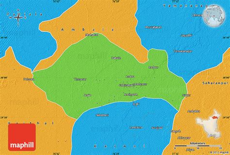 Political Map of Kurukshetra