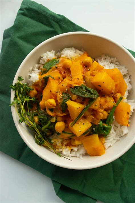 Easy Butternut Squash Curry - Hint of Healthy