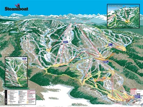 Steamboat Ski Resort Map - Mammoth Mountain Trail Map