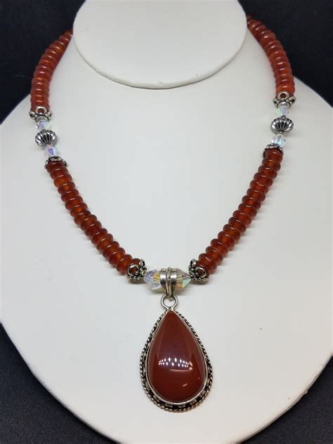 Carnelian Necklace - N256