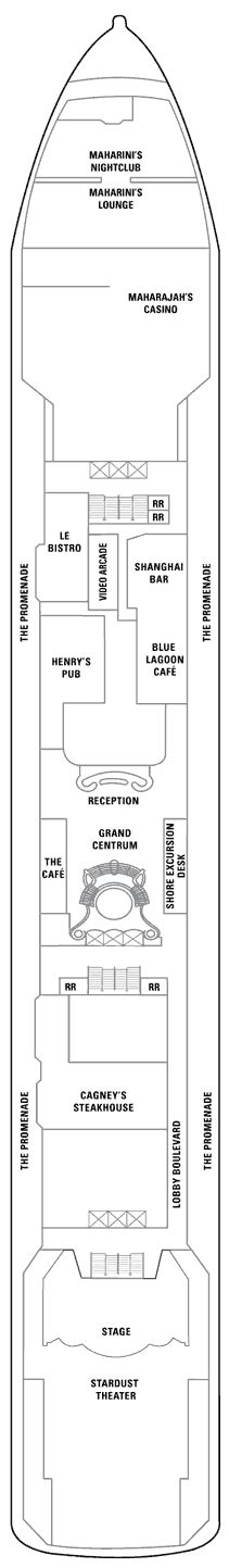 Norwegian Spirit Deck plan & cabin plan