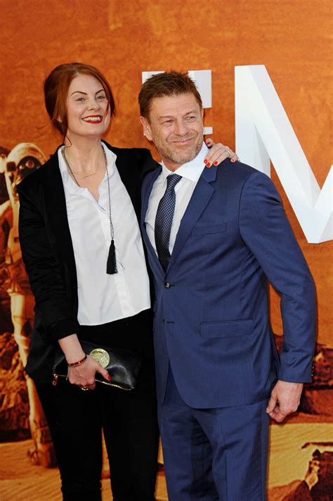 Sean Bean and his fiancee Ashley Moore at The Martian European Premiere ...